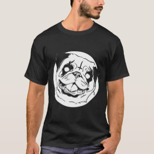 Black Metal Mops Hund Goth Gothic Okkult Lustiges T-Shirt