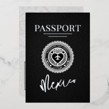 Black Mexico Passport Hochzeit