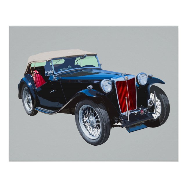 Black Mg TC Antiker Auto Poster (Vorderseite)