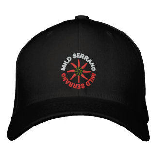 Black Mild Serrano Hat Bestickte Baseballkappe