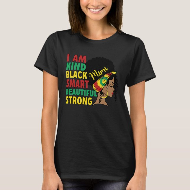 Black Mimi Grandmother African American Mimi Grand T-Shirt (Vorderseite)