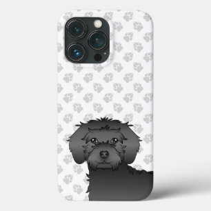 Black Mini Goldendoodle Niedlich Cartoon Dog Case-Mate iPhone Hülle