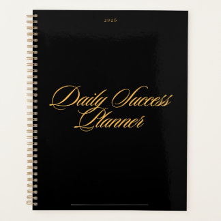 Black Minimalistisch 2026 Monthly & Weekly Planer