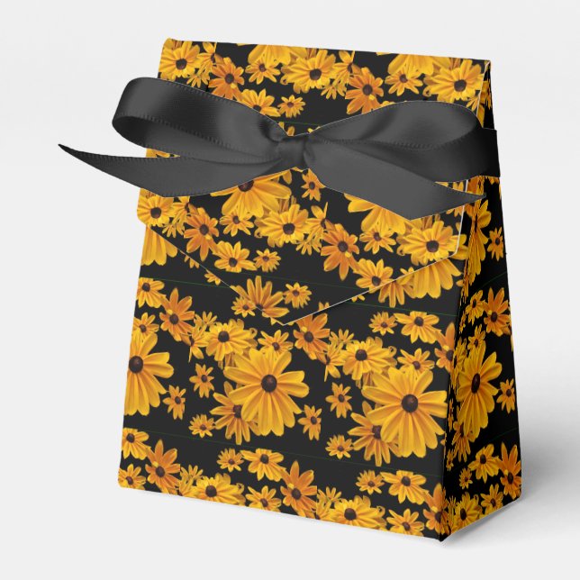 Black Mit Augen Susan Blume Yellow Floral Gevor Bo Geschenkschachtel (Vorderseite)
