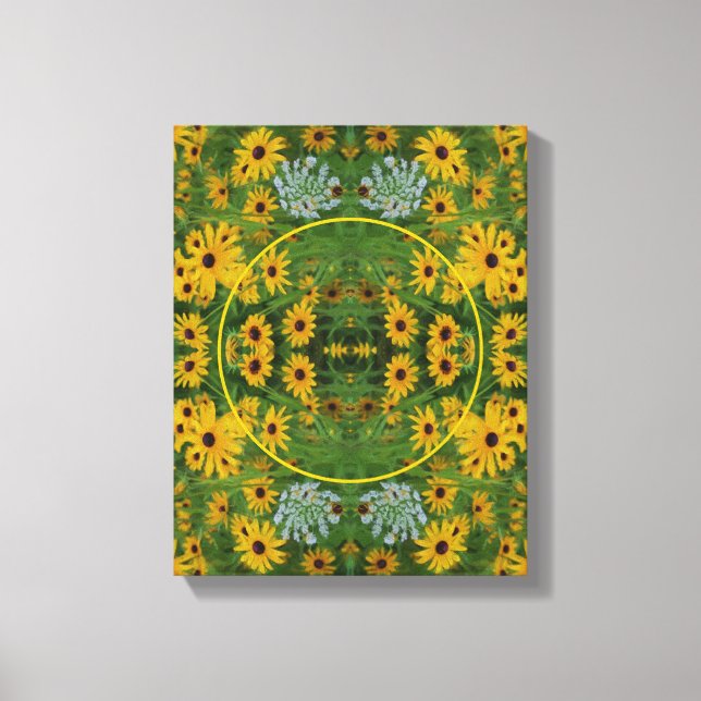 Black Mit Augen Susan Daisy Erstellen Sie Ihr eige Leinwanddruck (Vorderseite)