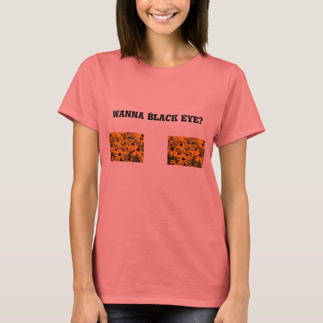 Black Mit Augen Susan T-Shirt (Vorderseite)
