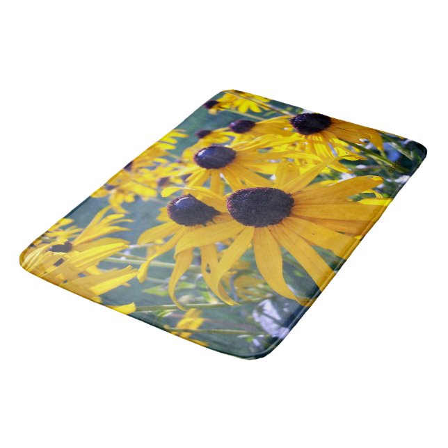 Black Mit Augen Susans Badematte (Schrägansicht)