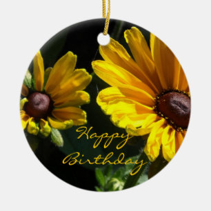 Black Mit Augen Susans Birthday Keramik Ornament