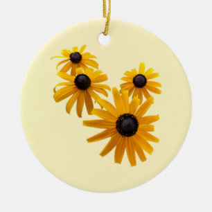 Black Mit Augen Susans Heart Keramik Ornament