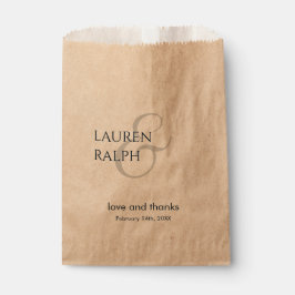Black Mit Monogramm Wedding Danke, dass du Bags be Geschenktütchen