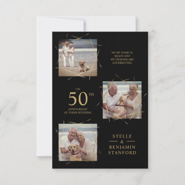 Black Modern 3 Fotos Haustier Allerheiligen (Vorderseite)