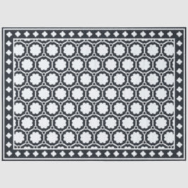 Black Modern Bone Inlay Decoupage Paper Seidenpapier