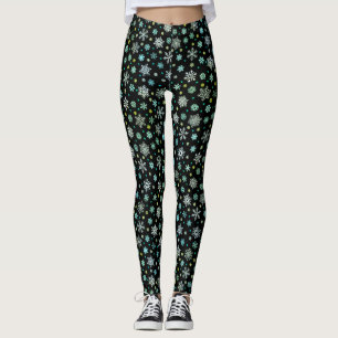 Black Modern Chic Elegante Leggings