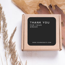 Black Modern Custom Business Vielen Dank