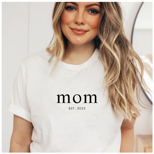 Black Modern Established Mom T-Shirt (Von Creator hochgeladen)