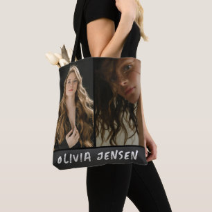 Black Modern Foto Totbag