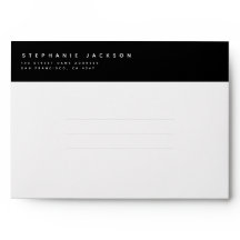 Black Modern Minimalistisch Chic Monogram Office