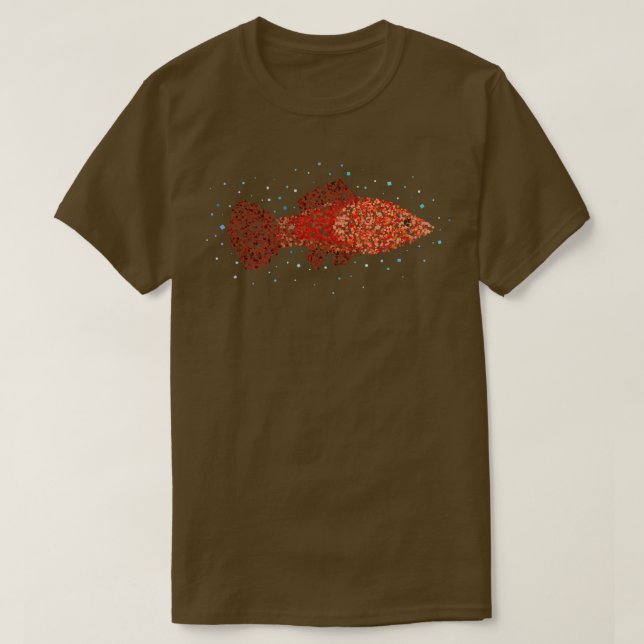Black Molly Ornamental Fish Aquarium Geschenk T-Shirt (Design vorne)