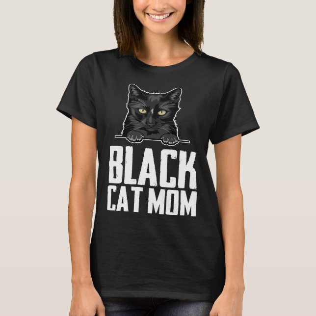 Black mom  Black kitten  Blacks  2 T-Shirt (Vorderseite)
