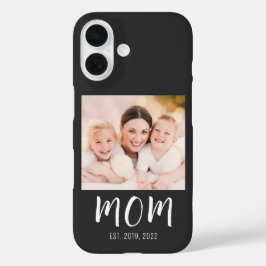 Black Mom Established Script Photo Case-Mate iPhone 16 Hülle