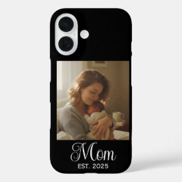 Black Mom Established Script Photo Case-Mate iPhone 16 Hülle