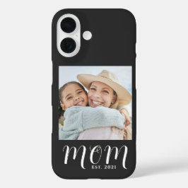 Black Mom Established Script Photo Case-Mate iPhone 16 Hülle