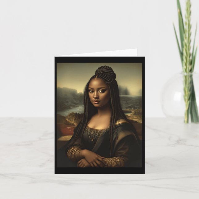 Black Mona Lisa African American Black History Mon Karte (Vorderseite)