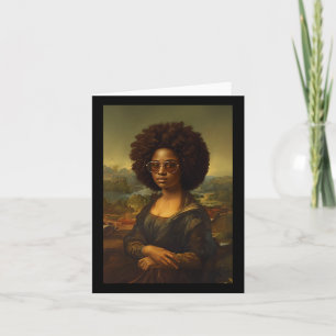 Black Mona Lisa Afro American Black History Karte