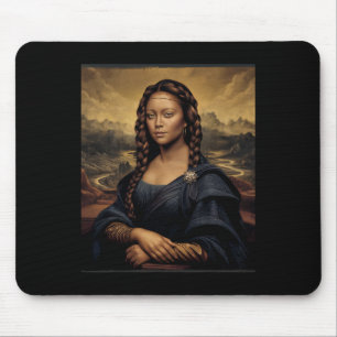 Black Mona Lisa Black History African Queen Mousepad