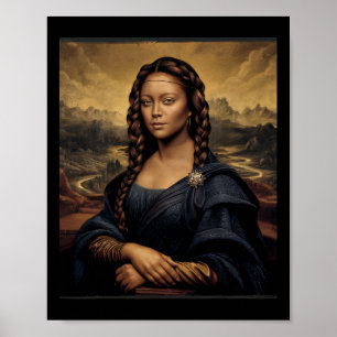 Black Mona Lisa Black History African Queen Poster