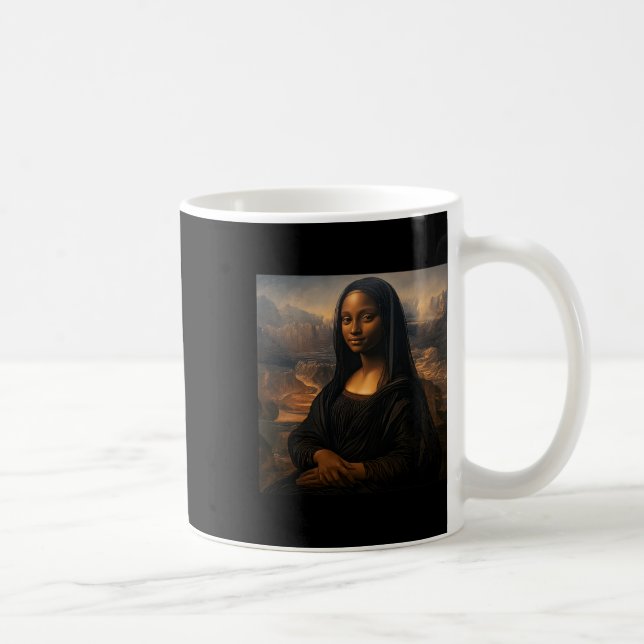 Black Mona Lisa Black History Monat Juni Kaffeetasse (Rechts)