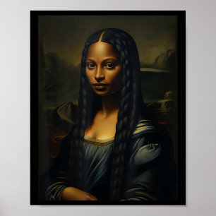 Black Mona Lisa Black History Month Afrikanische F Poster
