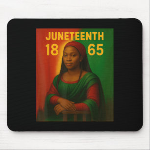 Black Mona Lisa Graphic Afro American June Mousepad