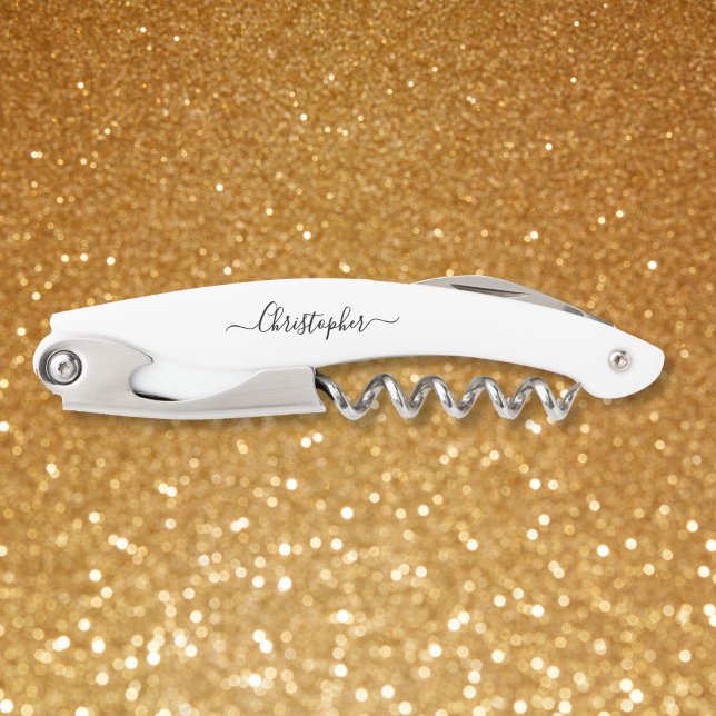 Black Monogram Beer Wine Corkschraube Flasche Open Kellnermesser (Black Monogram Beer Wine Corkscrew Bottle Opener)