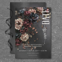 Black Moody Gothic Blume & Mist Wedding