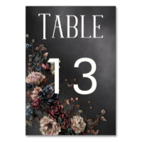 Black Moody Gothic Blume & Mist Wedding