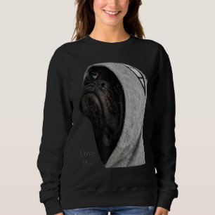 Black Mops Shirt Frauen Männer Mops Mama Vater T-S