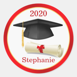 Black Mortar, Diplom Ihr Name Abschluss Aufkleber