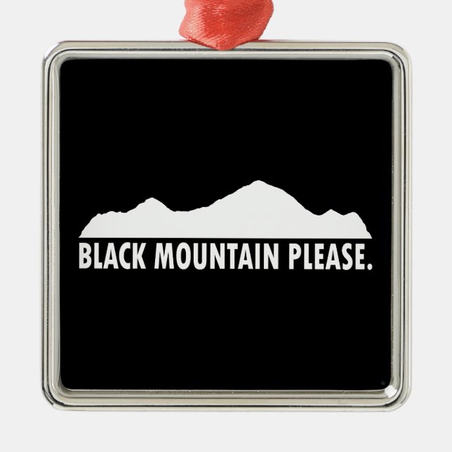 Black Mountain New Hampshire Bitte Ornament Aus Metall (Vorne)