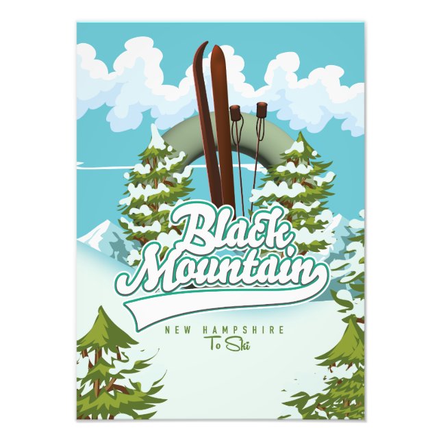 Black Mountain New Hampshire Ski Poster (Vorne)