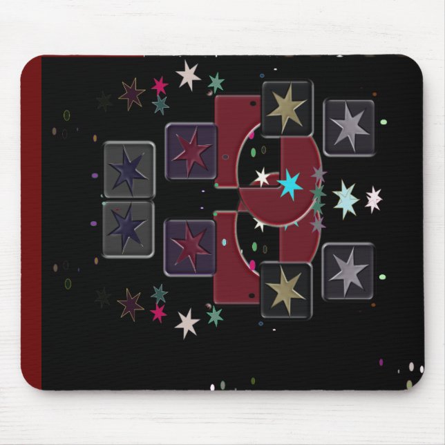 Black Mousepad Stars (Vorne)