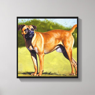 Black Mouth Cur Hund Leinwanddruck