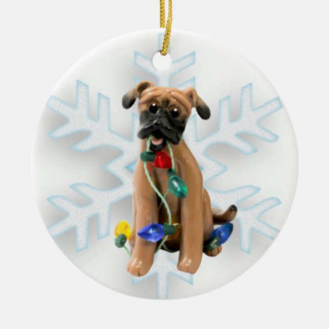 Black Mouth Cur Weihnachtsschmuck (Vorne)