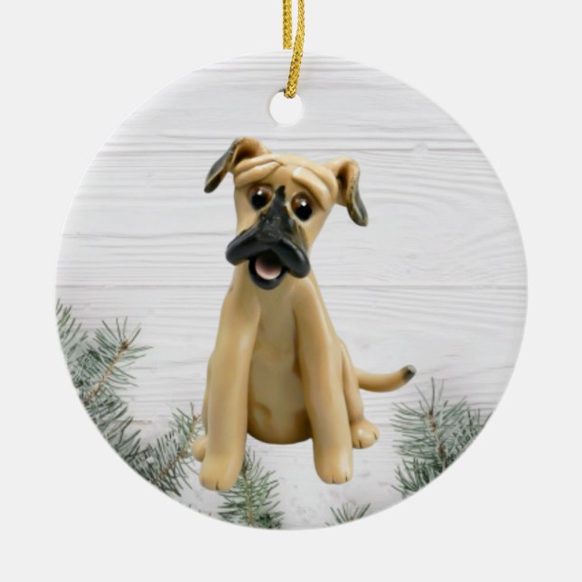 Black Mouth Cur Weihnachtsschmuck (Vorne)