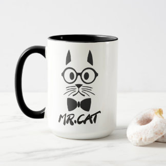 Black Mr. Cat Tasse