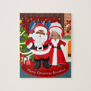 Black Mr. & Mrs. Claus Puzzle