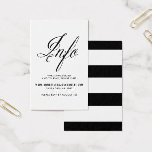 Black Mr. & Mrs. Elegant Script Wedding Website I