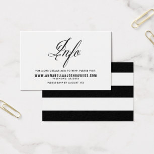 Black Mr. & Mrs. Elegant Script Wedding Website II