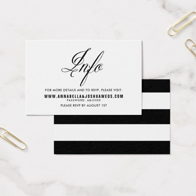 Black Mr. & Mrs. Elegant Script Wedding Website II (Büro)