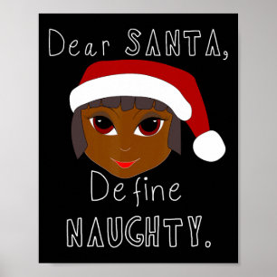 Black Mrs claus santa definieren unanständige schw Poster